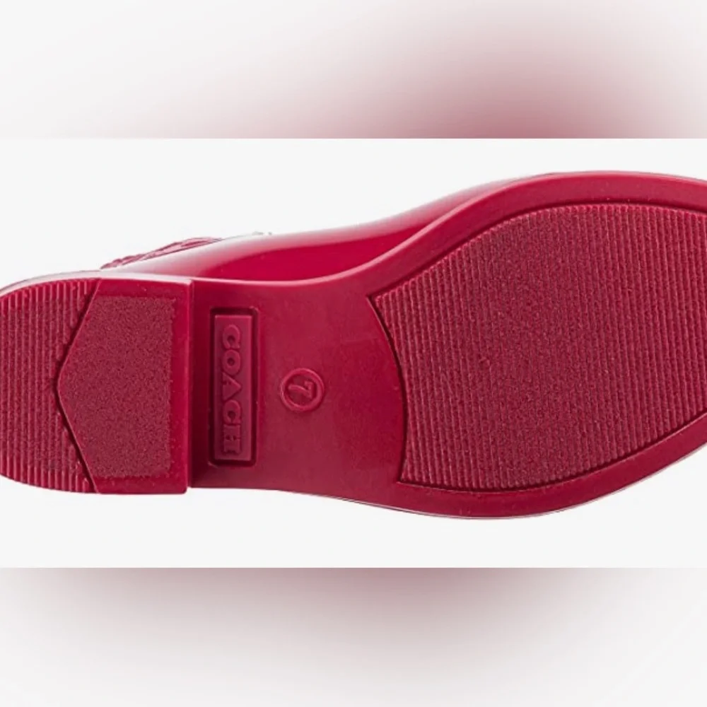 COPY - NWT COACH Rivington Rain Bootie, Available in red or white and multiple … - Picture 3 of 12